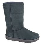 Eyesontoes Ladies Womens Mid Calf Warm Winter Fur Lined Snugg Hug Grip Sole Boots, Grey, 6 UK, 39EU