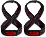 SERIOUS STEEL FITNESS Figure 8 Straps | Deadlift Straps |Lifting Straps (60 Centimeters)