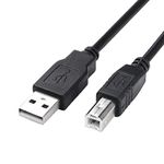 Printer Cable to Computer USB Printer Scanner Cable High Speed A Male to B Male Cord Compatible with HP, Canon, Dell, Epson, Lexmark, Xerox, Samsung and More (6FT)