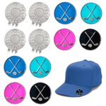 XingyLi 12pcs Golf Ball Markers Magnetic Hat Clips Set, Funny Golf Tool Accessories, Ball Marker fit Golf Divot Tools Hat Bag, Value Gift Set for Men Women Ladies Golfer Fan Daddy