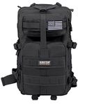 Seibertron Falcon Tactical Water Repellent Hiking Camping Backpack Compact Assault Pack Summit Bag 37L Black