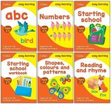 Collins Easy Learning Preschool 6 Books Collection Set Ages 3–5: Ideal for home learning(Abc, Numbers, Starting School, Starting School Workbook, Shapes, Colours and Patterns & Reading and Rhyme)