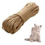 Sisal Rope for Cat Scratcher 30M 6mm Thick String Cat Rope Jute Rope Sisal Rope for Cat Scratching Post Tree Replacement