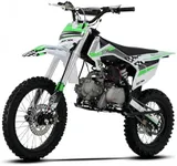 SYX MOTO 125cc Dirt Bike Teens, 12+ Yrs 4-stroke Gas-powered Dirt Bike Off-road Motorcycle, Kick Start 4-speed Manual Transmission, Whip PAD125-K1, Up To 50mph (Green)
