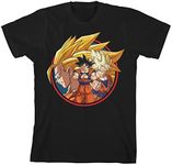 Dragon Ball Super Goku Group Art Youth Black T-shirt