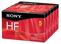 Sony 5C90HFR 90-Minute HF Cassette Recorders 5-Brick