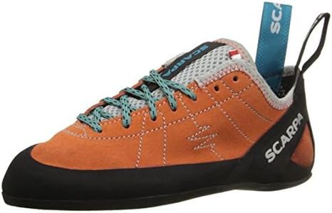 SCARPA Women's Helix Lace Rock Climbing Shoes for Trad and Sport Climbing - Low-Volume, Women's Specific Fit, Mandarin Red, 6