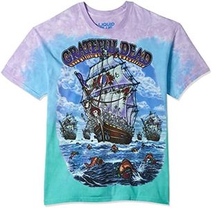 Liquid Blue Men's Grateful Dead Ship Of Fools T-Shirt, Multi, X-Large