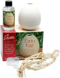 Skeeter Screen 90760R Patio Egg Diffuser – Decorative Essential Oil Set with 3-Month Supply – No Flame or Power – Includes Beaker & Netting – Patios, Garages, Stables – Covers Up to 300 Sq Ft