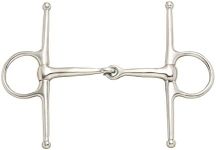 Tough 1 Kelly Silver Star Full Cheek Snaffle, 5-Inch, Stainless Steel