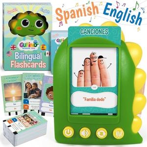 English & Spanish Flash Cards for Kids - Perfect Preschool Learning Activities: Kids and Toddler Flash Cards Reader - 300 Flashcards in English & Spanish + 600 Audios, Juguetes para Niñas y Niños