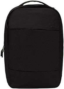 Incase Compact Backpack - Travel Backpack + Laptop Bag with Diamond Ripstop - Plush Fleece Lined Laptop Compartment Fits 16-inch Laptop - Compact Carry On Backpack (18in x 13in x 5in x 17.5L) - Black