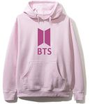 BE SAVAGE Pink BTS Hoodie for Women Sweatshirt for Girls and Women Hoodie Tshirt for Girls and Women (Medium) (Small)