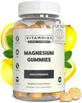 Vitammies Vegan Magnesium Gummies | 60 Gummies | High Strength | Magnesium Citrate 1800mg Gummy | Provides 200mg Elemental Mag. | Chewable Supplements for Women & Men | Gluten Free