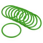 PATIKIL Carnival Ring-Toss Rings 8.5cm ID, 12 Pack Plastic Small Hoop for Outdoor Party Favor Game Booth, Green