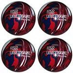 EPCO Candlepin Bowling Ball- Urethane Pro-Line - Dark Red, Royal & White (4 1/2 inch- 2lbs. 6oz.)