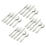 Oneida Figura 20 Piece Everyday Flatware Set, Service for 4, 18/0 Stainless Steel, Silverware Set, B282020AL20