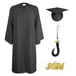 TngHui Unisex Matte Graduation Gown
