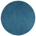 vidaXL Turquoise Soft Short Pile Area Rug - Modern Polyester Carpet, 80 cm Diameter, Round Shape, Perfect for Living Room/Bedroom/Office, Easy to Clean