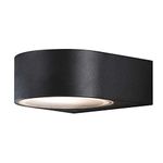 Konstsmide 7510-750 Teramo Up and Down Outdoor Wall Light / 1 x 40 W E27 Max Wall Lamp / Opal-Frosted Glass Lens / Aluminium / IP44 / Outside Light Black