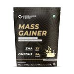 Carbamide Forte Mass Gainer With 54Gm Protein, 250Gm Carbs, Multivitamin, Zma & Creatine 3Gm - Weight Gainer For Men & Women - Vanilla Banana Flavour Powder - 1Kg