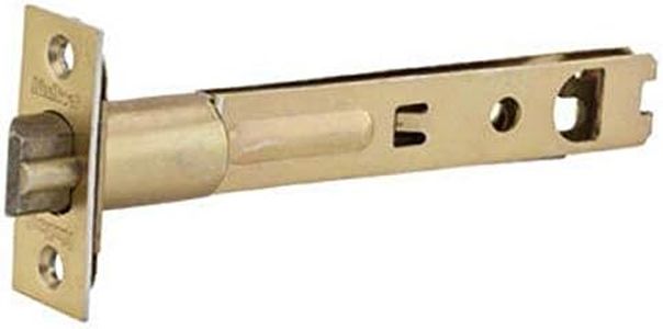 Kwikset 3014-01 3 CP Security 5-Inch Entry Door Latch, Polished Brass