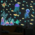 Glow in The Dark Sea Wall Decals, E