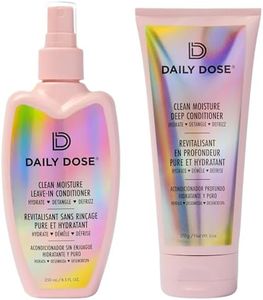 DAILY DOSE Moisturizing DUO: Leave-In Conditioner Detangler Spray + Deep Conditioner, Hair Mask/Masque - Detangles, Repairs, Restores Dry, Damaged, Color Treated Hair for All Hair Types…