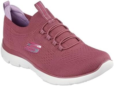 SKECHERS Women's Summits Top Player Sneaker, Dark Mauve, 6.5