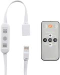 Luminoodle USB Switch and Dimmer - Female to Male On Off Switch with Wireless Remote - Power Switch for DIY, TV Bias Lighting, LED String Lights, Fairy Lights