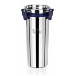 PDDFALCON EcoNxt Stainless Steel Tumbler/Glass Set, Leak-Proof with All-Steel Lock-N-Lock Lid, Extra Clamp, Silicone Ring Seal, BPA-Free, Zero Plastic Contact, Ideal for Office, Gym, Travel (520ml)