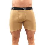 Merino.tech Merino Wool Underwear Men - 100% Merino Wool Boxers for Men (Medium, 1 Pack - 170 Camel)