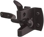 IRONTITE® Auto Gate Latch, Garden Gate Latch for Wooden Gates, Black Coated for Weather Protection, for External Use As Gate Latch & Door Latch (Black)