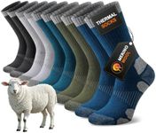 Niorasen Merino Wool Socks for Men & Women, Thermal Winter Crew Warm Socks