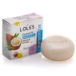 LOLE'S Shampoo Bar and Conditioner bar 2 in 1 with Coconut Oil, Natural Origin Solid Shampoo for Volume & Strength, Travel Shampoo and Conditioner Bar, For all Hair Types, 100g