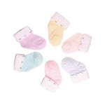 THE LITTLE LOOKERS Cute & Colorful Cotton Baby Frill Socks Set for Baby Boys & Baby Girls (0-3 Months) - Multicolor (Frill - Set of 4)