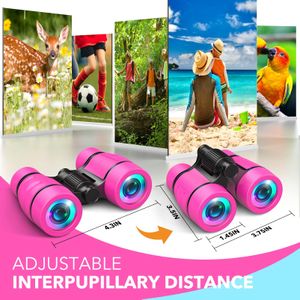 Kids Binoculars for Girls Ages 3-9 – Lightweight Outdoor Toy