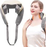 Neck Massager with Heat, Shiatsu Back Shoulder and Neck Massager, Mini Back and Neck Massager for Pain Relief Deep Tissue, Ideal Gifts for Men Women, Home, Office, and Car Use