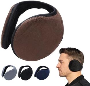 Winter Ear Muffs Fluffy Behind the Head Ear Covers, 2026 New Adjustable Ear Warmers, Unisex Ear Muffs for Men and Women (Yellow)