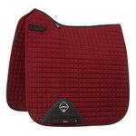 LeMieux Cotton Dressage Square Saddle Pad Burgundy - Large