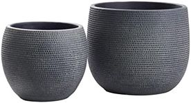 Barcelona Ceramic Plant Pot Set 2 -