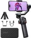 hohem iSteady M6 Gimbal Stabilizer for Smartphone, Upgrade 3-Axis Gimbal for Vlogging Youtube TikTok, 360°Infinite Rotation, 0.91" OLED Display Phone Stabilizer Max Payload 400g for iPhone&Android