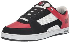 Etnies mc rap loo top skateboard mens skating shoes, black/red/white, 45.5 EU