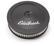 Edelbrock 1203 Pro-Flo Black Finish 2" Round Air Filter Element with 10" Diameter