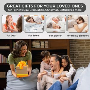 Geemarc Sonic Bomb Alarm Clock – Extra Loud with Vibrating Shaker