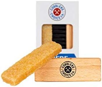 Suede Brush and Eraser - Suede Cleaner - Safe on Suede and Nubuck. Effectively Cleans and Restores Nap - Cobbler's Choice