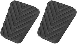 X AUTOHAUX Rubber Black Brake Clutch Pedal Pad Cover for Car Auto Vehicle 2pcs