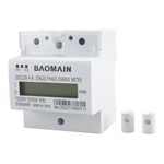 Baomain DDS238-4-R DIN-Rail Single Phase Three Wire Energy Meter 110V/220V 60Hz 10 (100) A