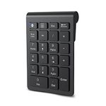 Bluetooth Numeric Keypad, cimetech 22-Keys Wireless Number Pad for Data Entry, Portable Multi-Function Financial Accounting Number Keypad, Keyboard Extensions Compatible with Laptop/Desktop/Notebook