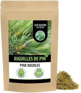 Infusion d'aiguilles de pin (200g), aiguilles de pin coupées, tisane 100% naturelle, sans additifs, Thé aux aiguilles de pin